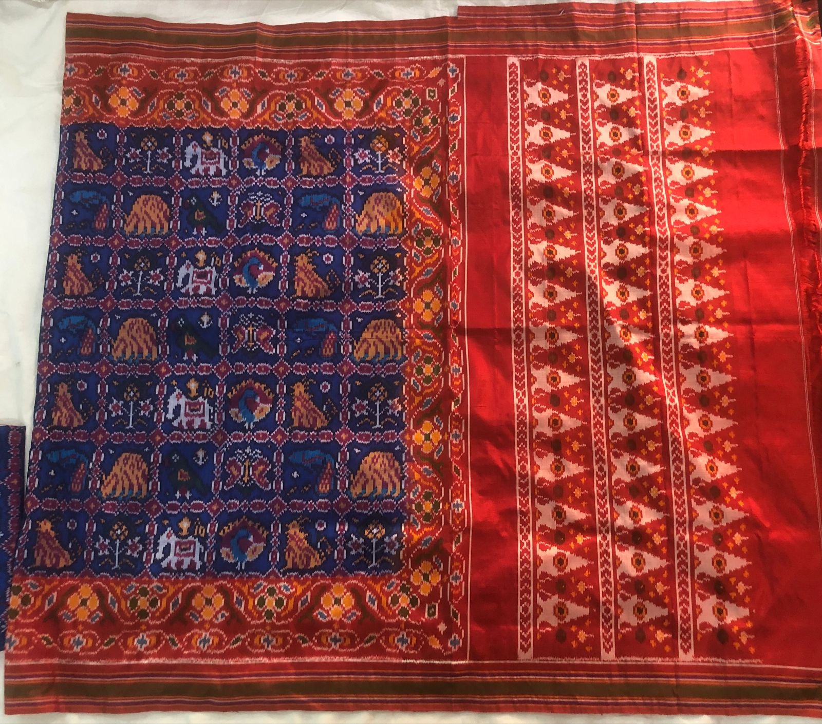 Purple Ikkat Neelanjana